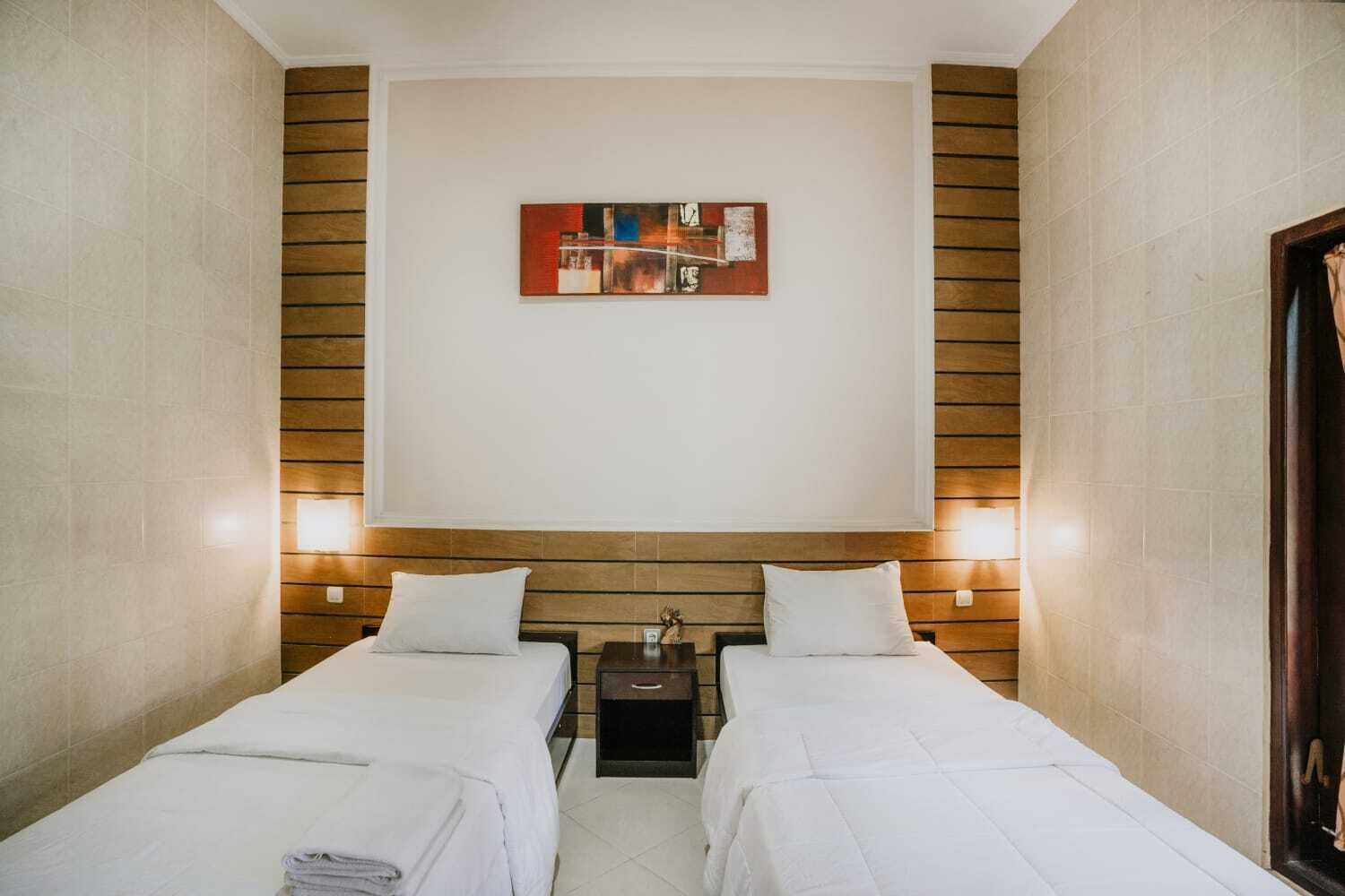 Deluxe Double Room, Pool View | Desk, laptop workspace, free WiFi