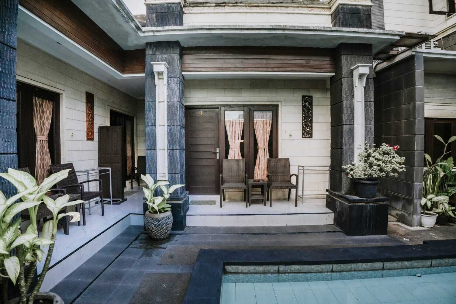 Deluxe Double Room, Pool View | Terrace/patio