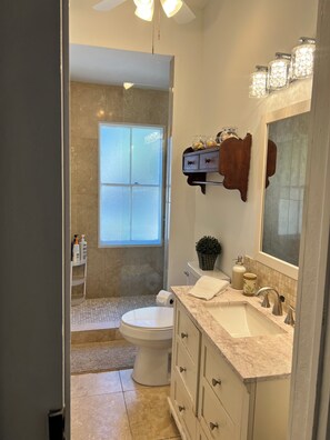 Shower, hair dryer, towels, soap -  Come enjoy Liberty Manor our beautiful Victorian home in downtown St Augustine. (St. Augustine)