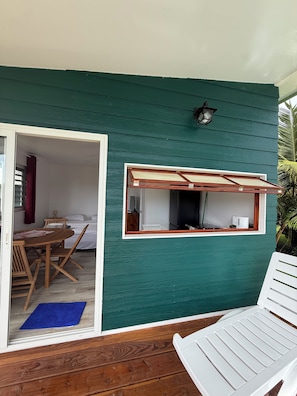 Classic Bungalow, Patio, Garden View | Terrace/patio - Tuava - Mirimiri Lodge (Tumaraa)