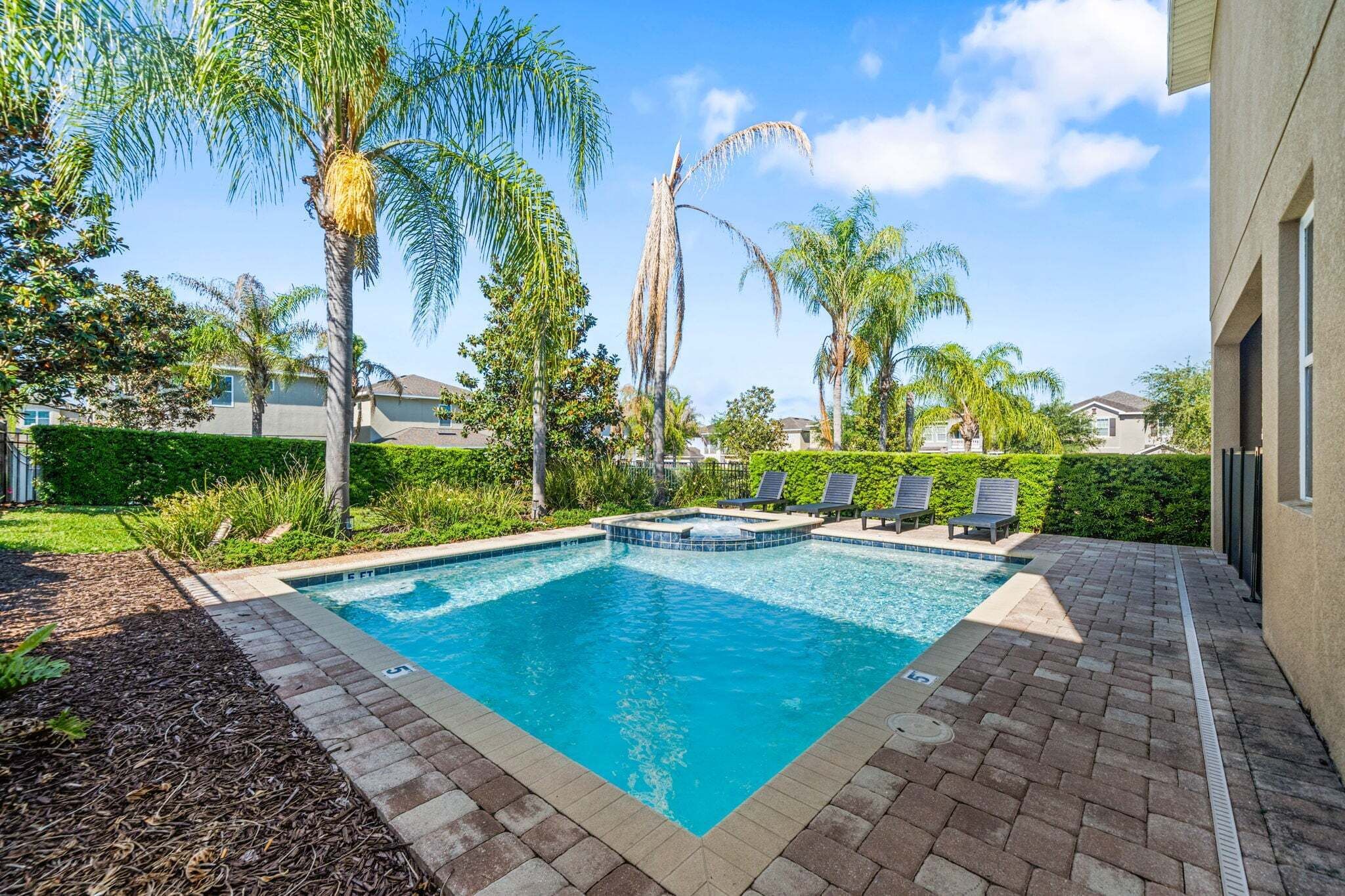 A heated pool