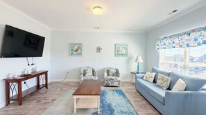 TV - Beautiful 7BR Beach House • Pool • Walk to Beach (North Myrtle Beach)