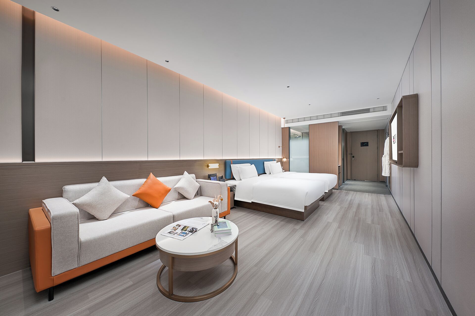 商务双床房, 城市景观