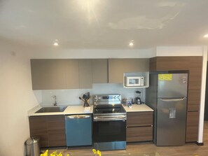 Private kitchen - Luxurious Apt. Z.10 GT City | 2Bedroom | AC | Wifi | Parking | Swimming Pool Jacuzzi (Ciudad de Guatemala)