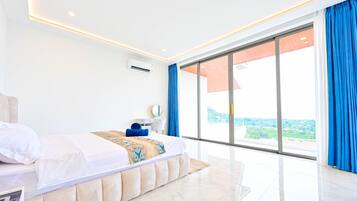 Villa Luxe, balcon, vue océan