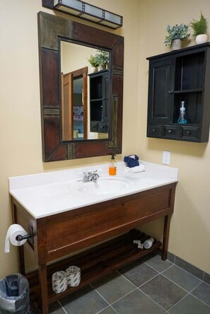 Condo, Multiple Beds, Jetted Tub, Mountain View (2 Br: Soaring Eagle 216) | Bathroom | Towels - Soaring Eagle # 216 2 Bedrooms, 2 Full Baths:slopeside, Hot Tubs, Underground Parking (Snowshoe)
