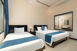 Phòng 3 Deluxe, quang cảnh thành phố | Truy cập Internet không dây miễn phí, bộ trải giường 