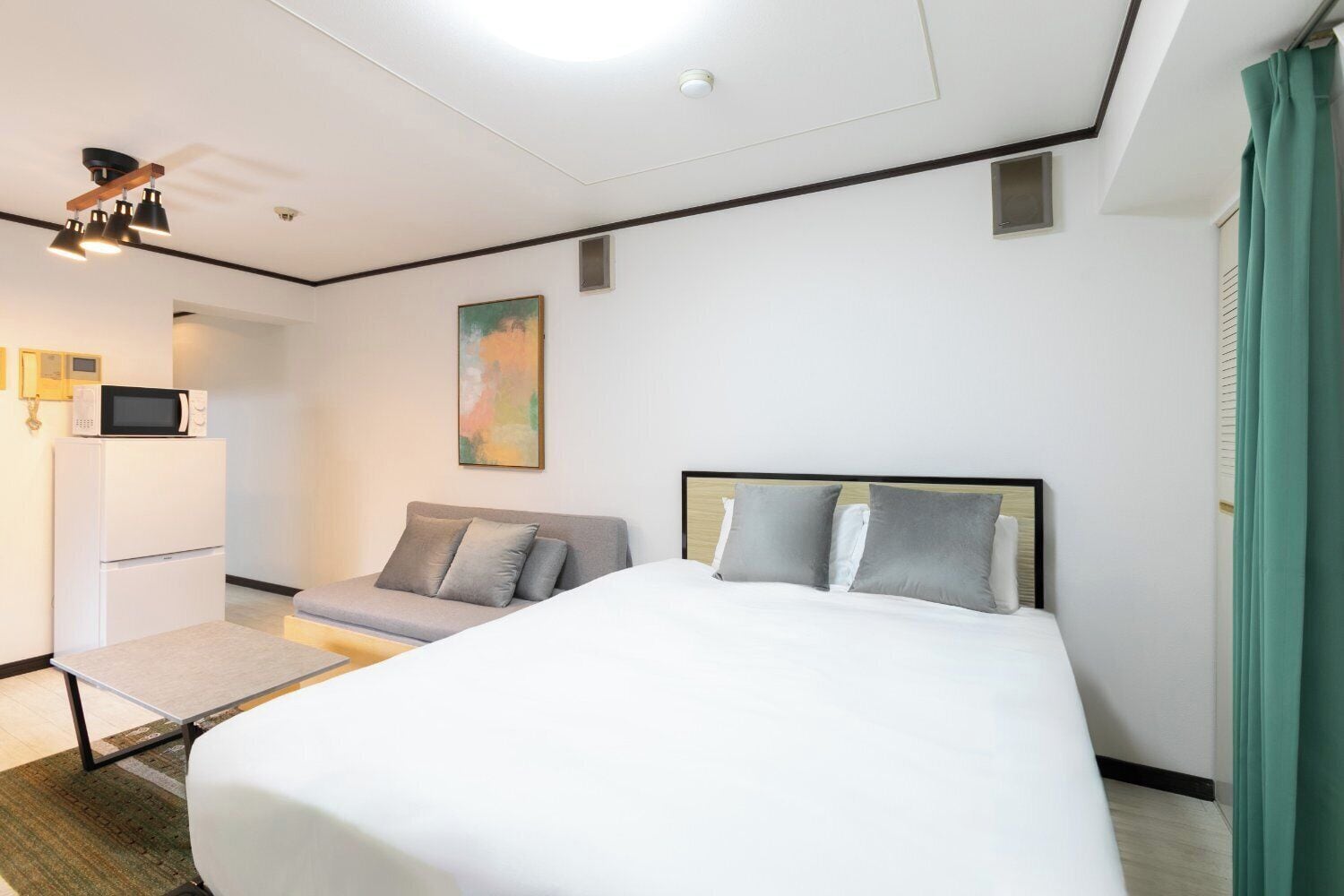Apartemen, Bebas Asap Rokok, pemandangan kota (b03) | Wi-Fi gratis dan seprai linen