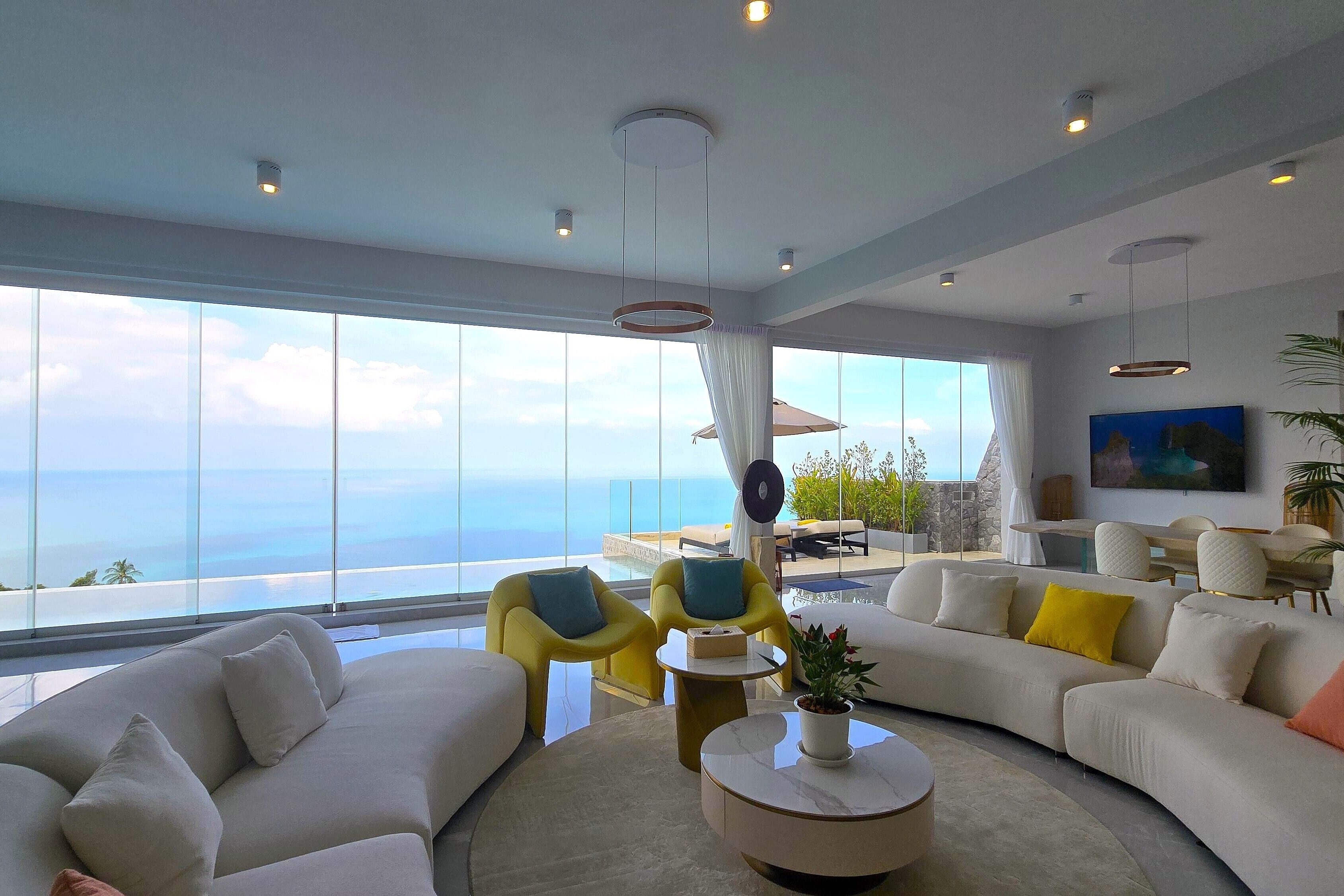 ลักซ์ชัวรี่วิลล่า, วิวทะเล | บริเวณนั่งเล่น