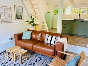 Living area - Scandinavian holiday home with a large garden (Warmenhuizen)