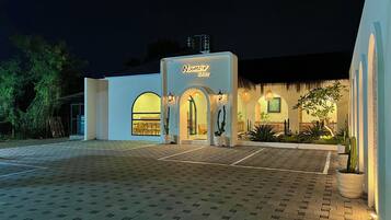 Front of property – evening/night