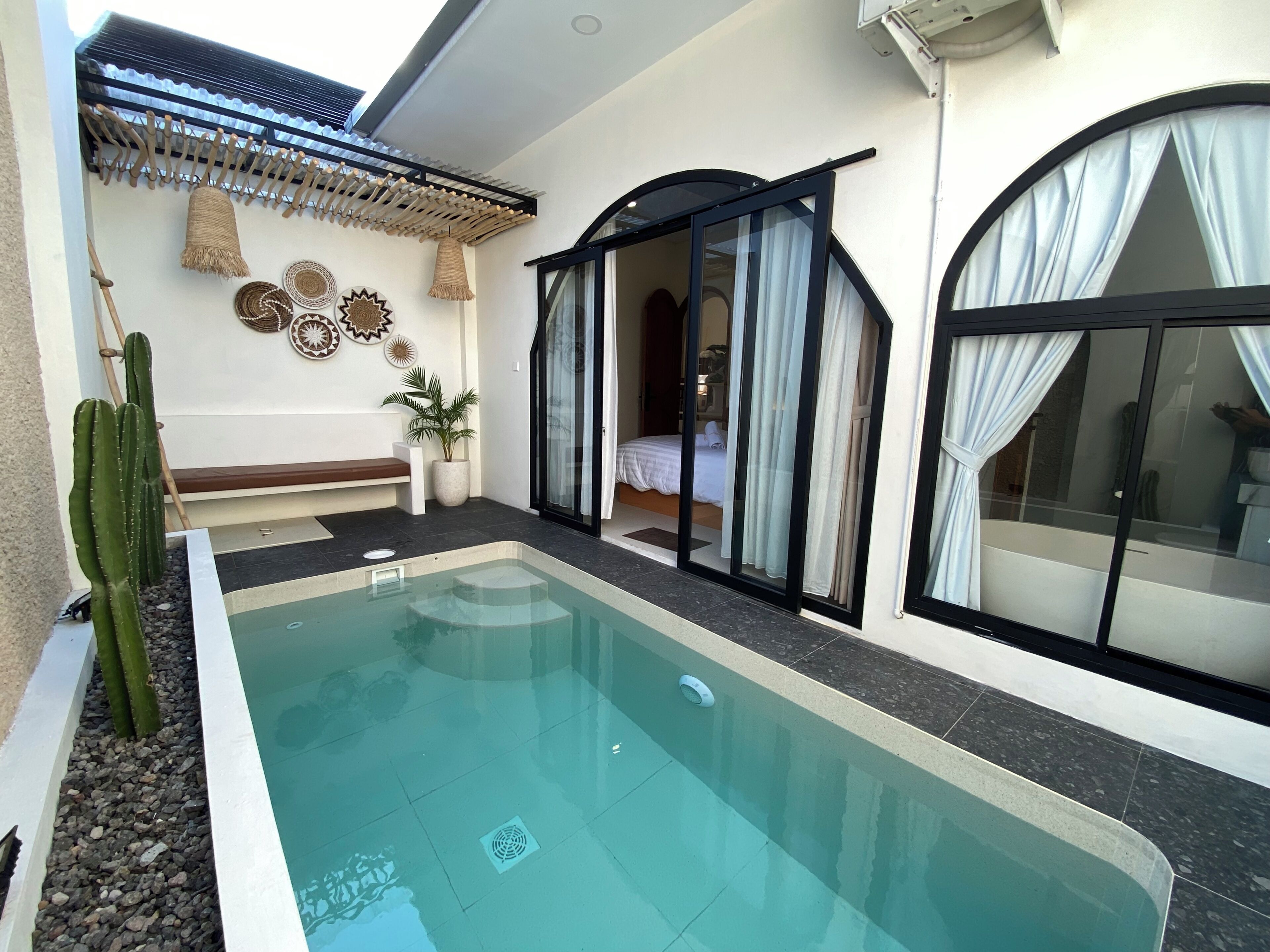Vila Desain, 1 Tempat Tidur King, kamar mandi pribadi | Kolam renang pribadi