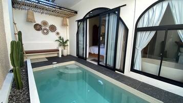 Vila Desain, 1 Tempat Tidur King, kamar mandi pribadi | Kolam renang pribadi