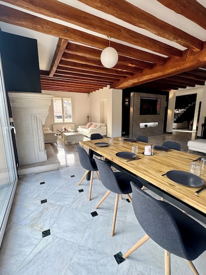 Family villa private pool 8pers 20 min from Fontainebleau