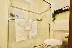 Shower, hair dryer, towels, soap - Walk to Space Needle & Climate Pledge 3bd, 3.5bath, 2 patios, 2 EV Parking, AC (Seattle)