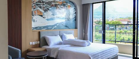 Deluxe-Doppelzimmer, Balkon, Blick auf den Innenhof