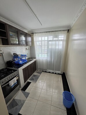 Private kitchen - Cozy 1 Bedroom Jemu Suite 10  Minutes from Nanyuki Town. (Nanyuki)