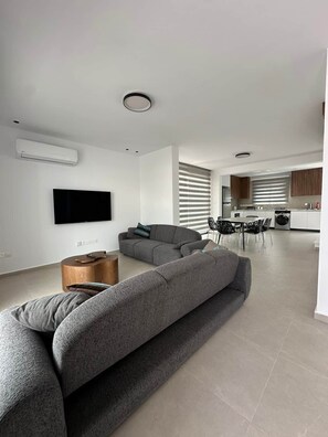 TV - Lemonia Modern Maisonette | Fresh 3-BR Family (Paphos)