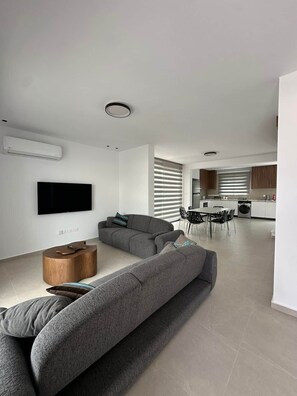 TV - Lemonia Modern Maisonette | Fresh 3-BR Family (Paphos)