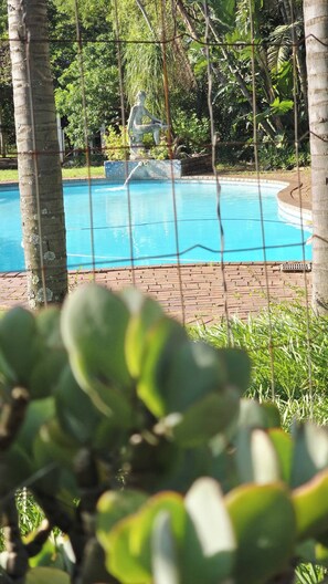 Pool - Serene 1-Bedroom Apartment with Garden & Shared Pool (Roodepoort)