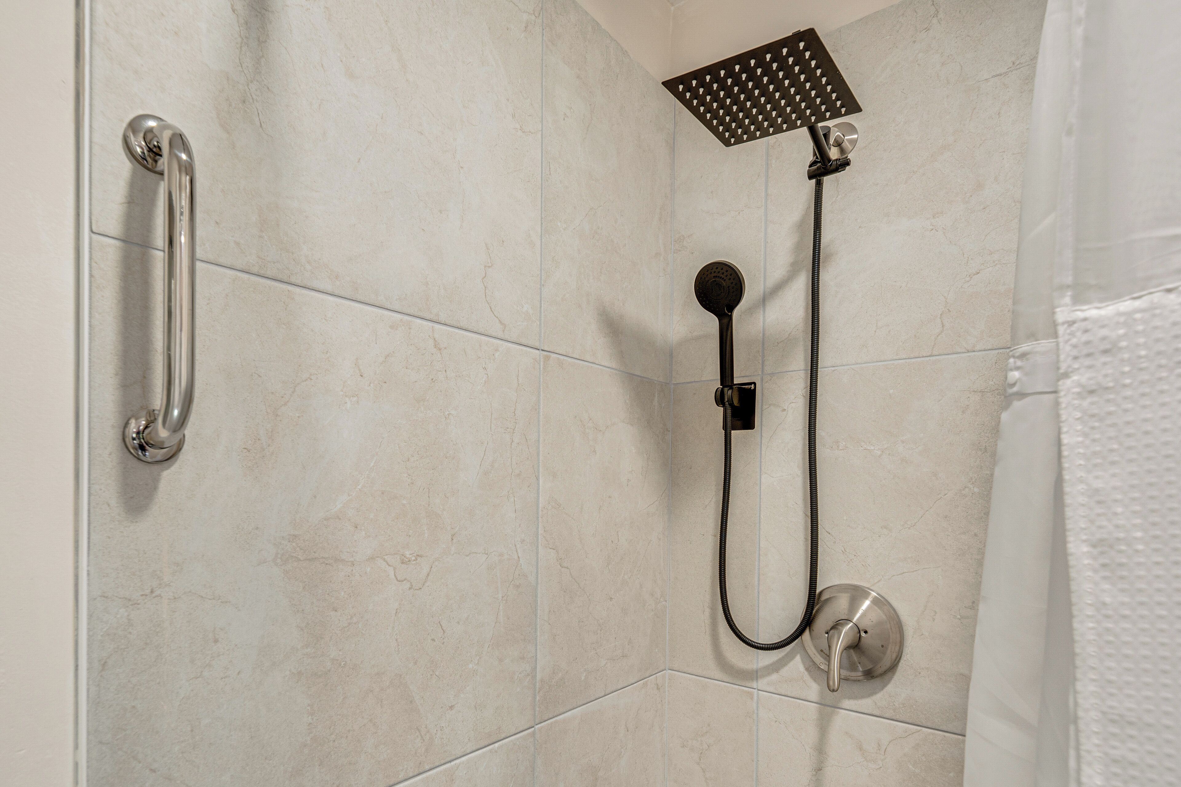Hair dryer, towels