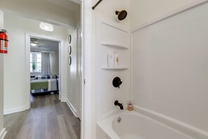 Hair dryer, towels