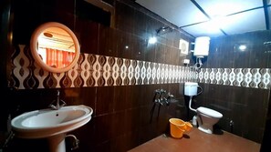 Chambre Double, vue montagne | Salle de bain