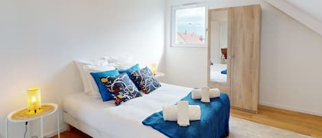 2 habitaciones, tabla de planchar con plancha y wifi gratis