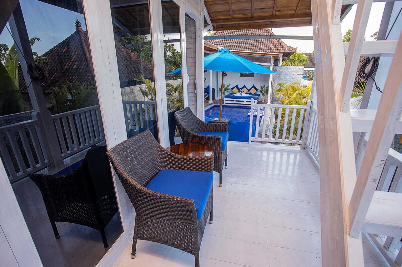 经典别墅, 2 间卧室, 泳池景观 | 露台