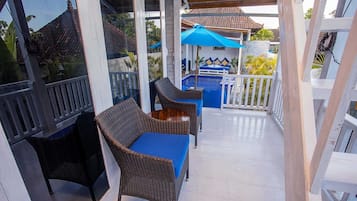 Classic Villa, 2 Bedrooms, Pool View | Terrace/patio