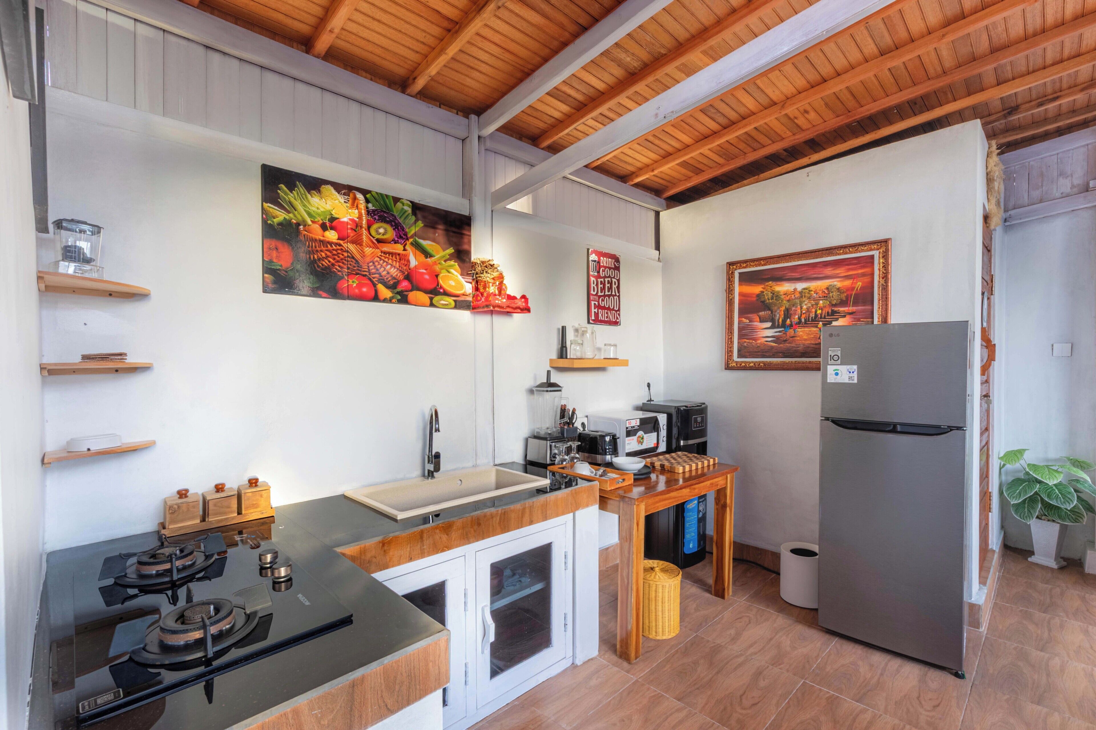 Villa, 2 chambres, piscine privée | Cuisine partagée