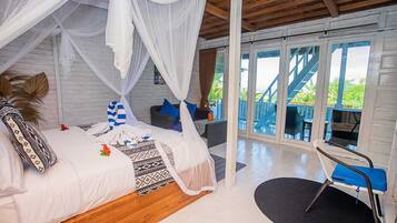 Villa, 2 chambres, piscine privée | Vue de la chambre