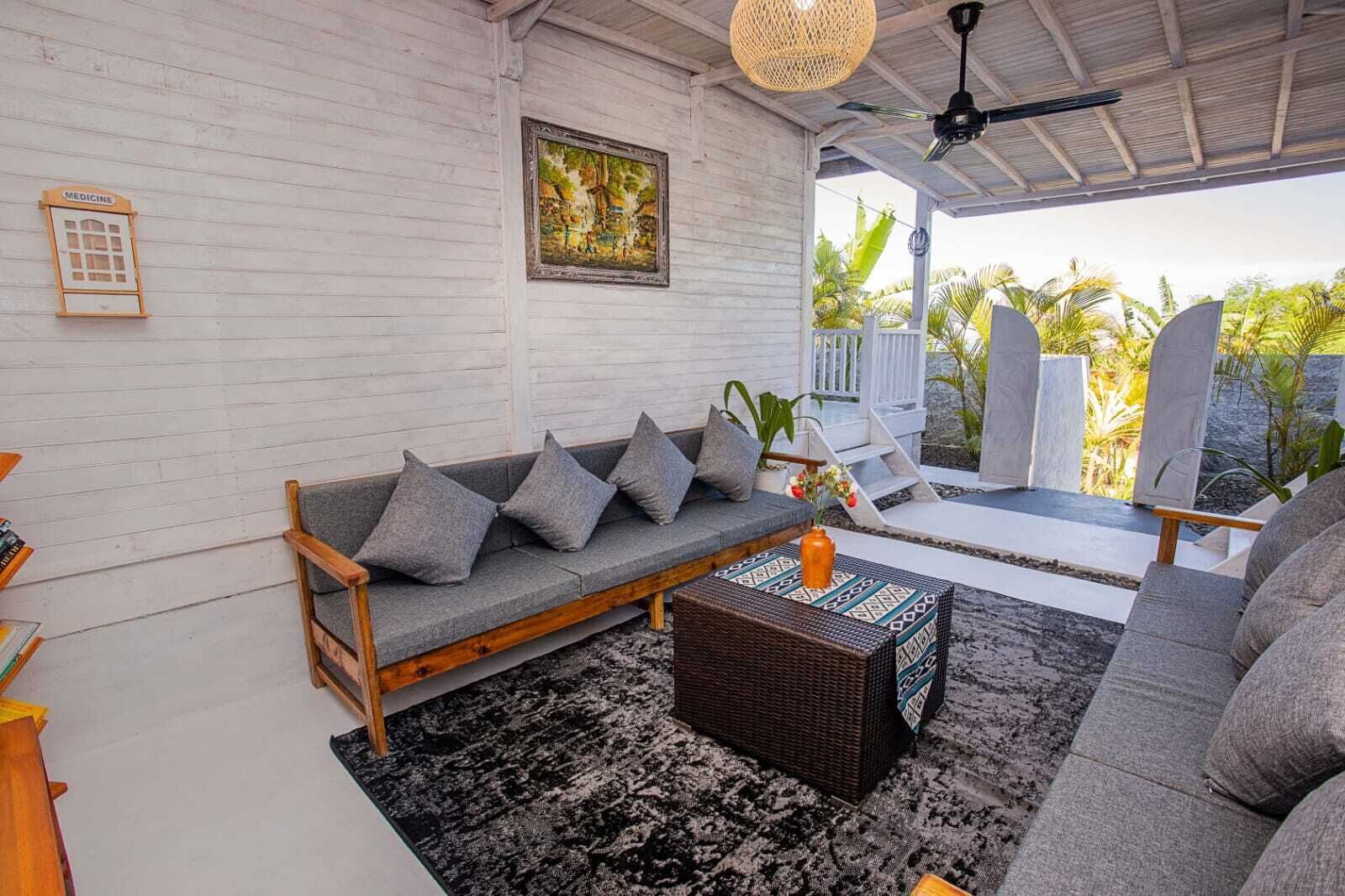 Villa Classic, 2 camere da letto, vista piscina | Area soggiorno