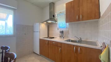 Apartment (A2) | Private kitchen | Fridge, stovetop, espresso maker, electric kettle