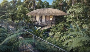 Casa na árvore design, sacada, vista para o jardim | Fachada