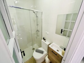 Shower, towels - Mediterranean Apartment by At Home Costa del Sol (Nerja)