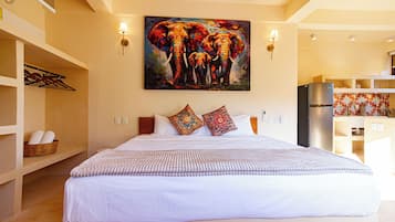 Appartement, 1 trÚs grand lit et 1 canapé-lit, coin cuisine, vue océan