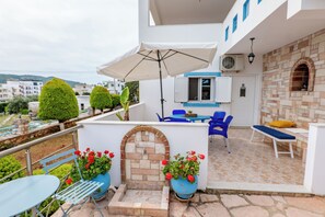 Căn hộ, quang cảnh vườn | Khu ẩm thực ngoài trời