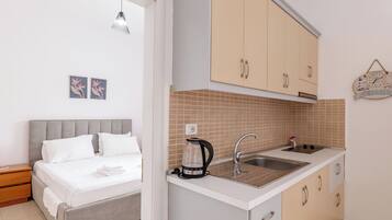 Familienapartment | Schreibtisch, kostenloses WLAN, Bettwäsche