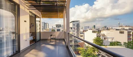 Executive Studio, Balcony, City View | Property grounds