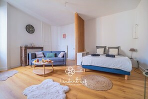 1 bedroom, WiFi, bed sheets - Bright cocoon near the station - Pets OK (Le Mans)