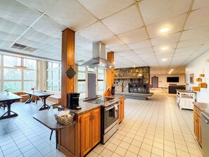 Fridge, microwave, oven, stovetop - Not Your Average 4BR Cabin | Epic Game Room + Sauna (Whittier)