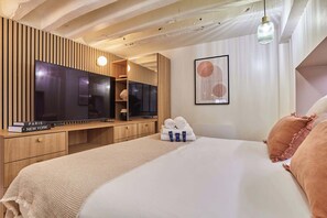 Chambre  - Beautiful AC Duplex Bastille Le Marais (Paris)