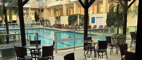 A heated pool