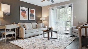 公寓, 双浴室 (2 Bedrooms) | 起居区