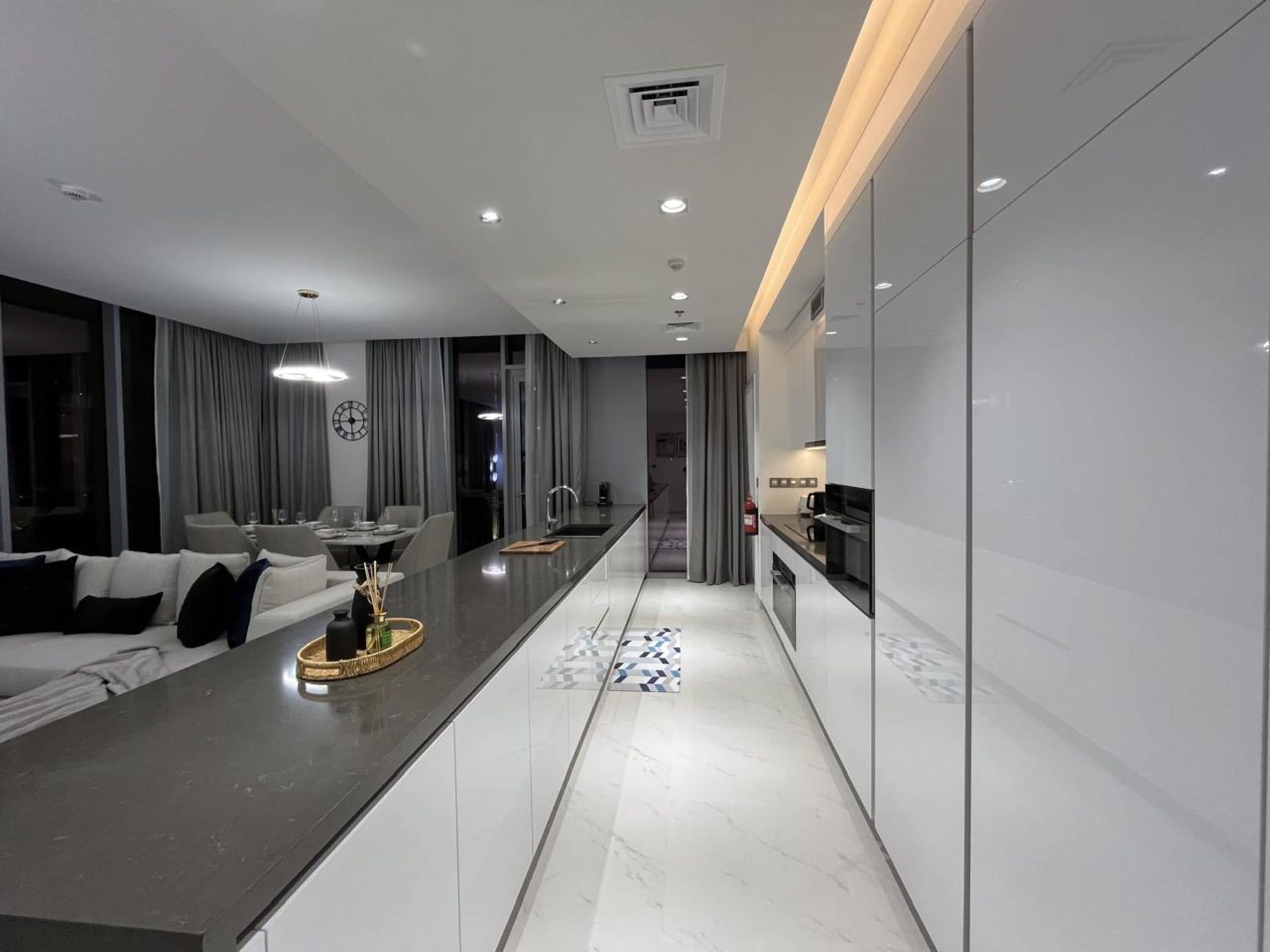 Deluxe Apartment, 3 Bedrooms, Non Smoking | Private kitchen | Coffee/tea maker, electric kettle, toaster, highchair