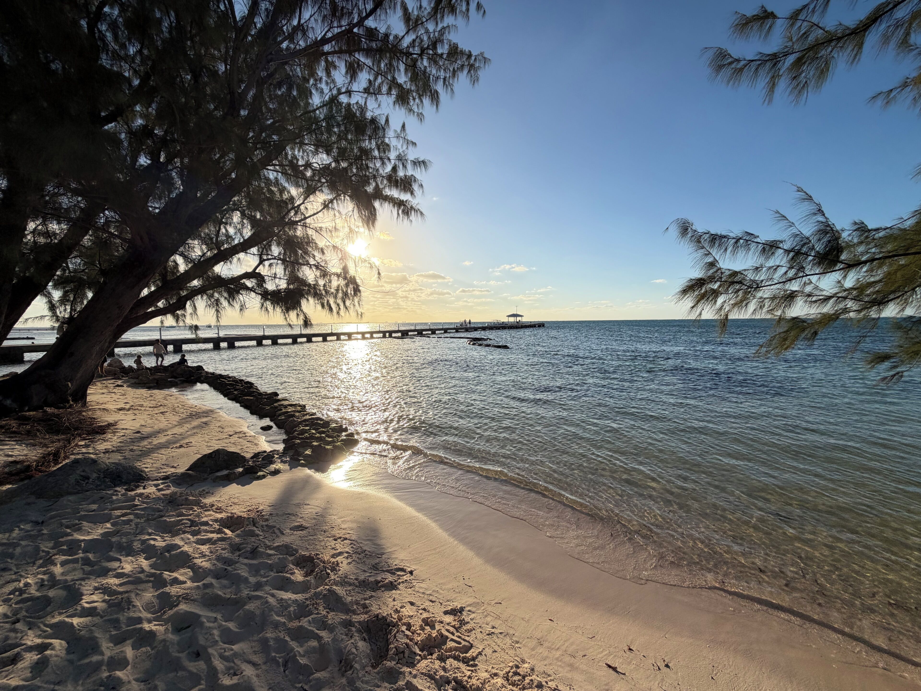 On the beach, sun loungers, beach towels