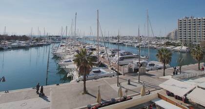 Studio with parking, port view - 2 guests