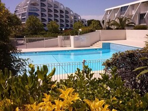 Pool - Apartment with pool and parking - 4 guests (La Grande-Motte)