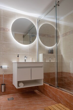 Bathroom - Aegean Nest | 2-Bedroom House with Castle Views (Mitilini)